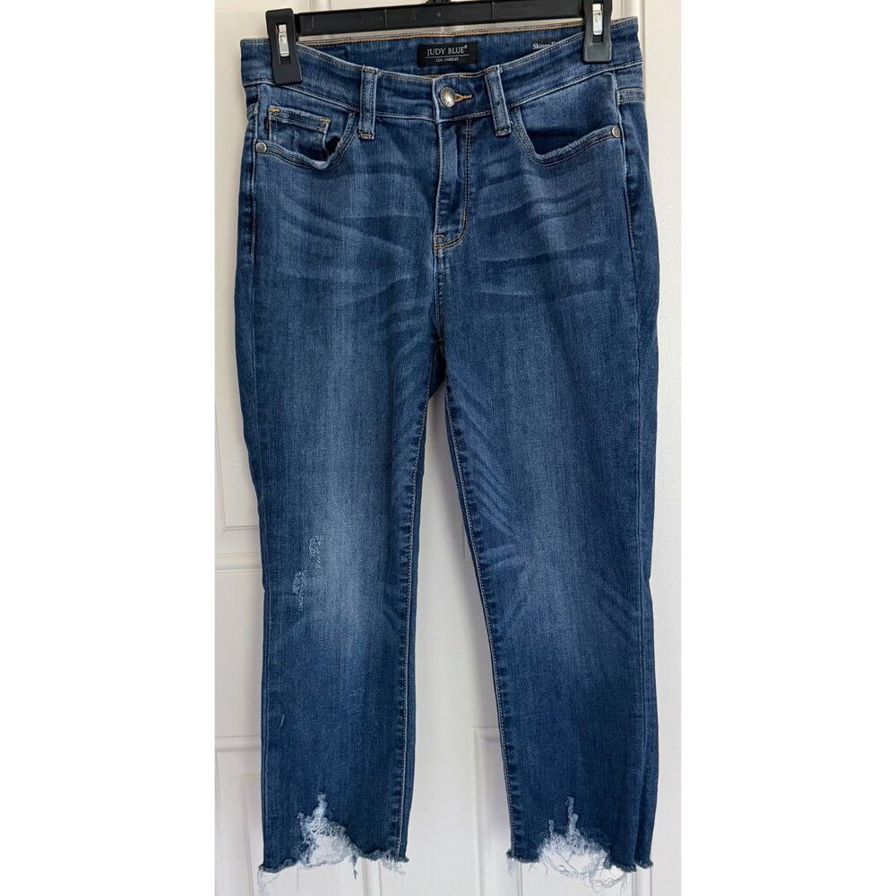 Judy Blue Women's Skinny Crop Rough Hem Jeans size 5/27